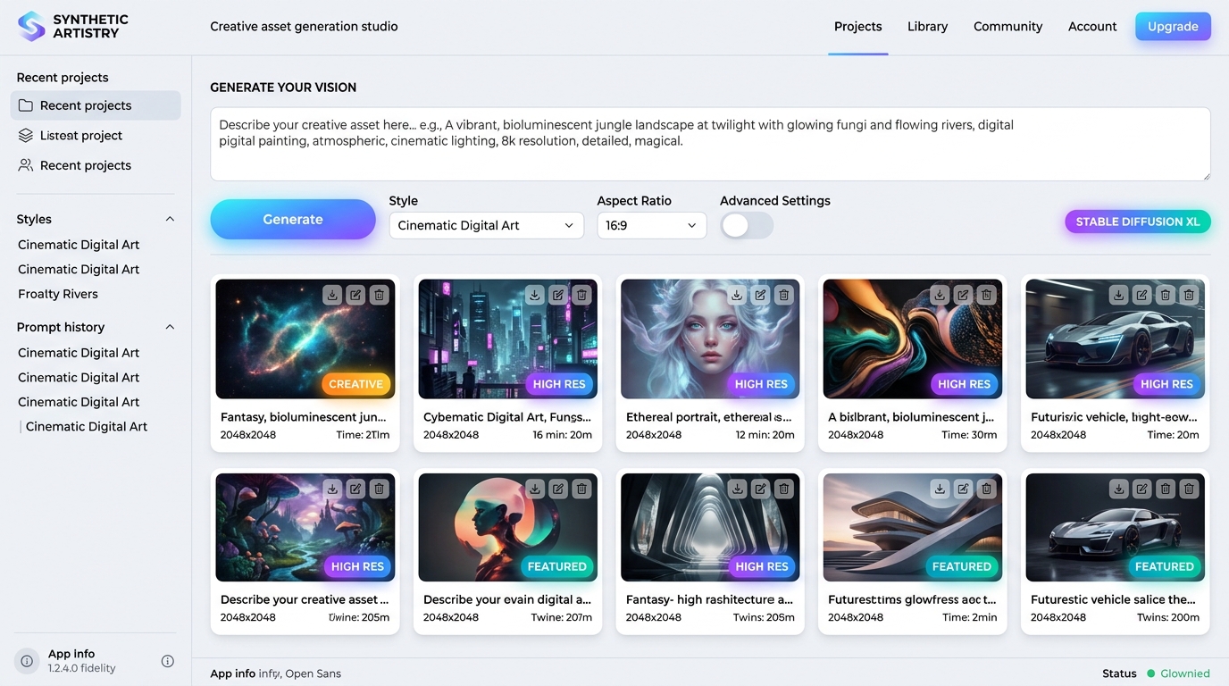Synthetic Artistry AI Prompt & Generation Studio